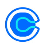 A blue circle with the letter c in it.