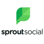 A sprout social logo with the word sprout in front of it.